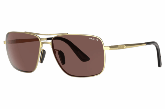 Bex Sunglasses Porter Matte Gold Brown S114MGB