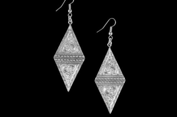 Vogt-The Engraved Diamond Drop Earrings 011-2508