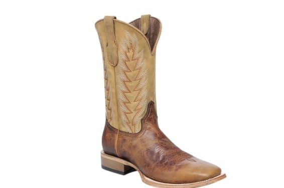 Circle G Men's Brown Straw Wide Square Toe L6314