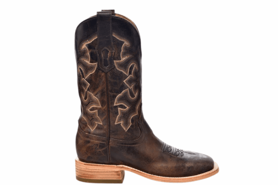 Corral Mens Moka Embroidery Wide Square Toe Boots A4264 - Image 3