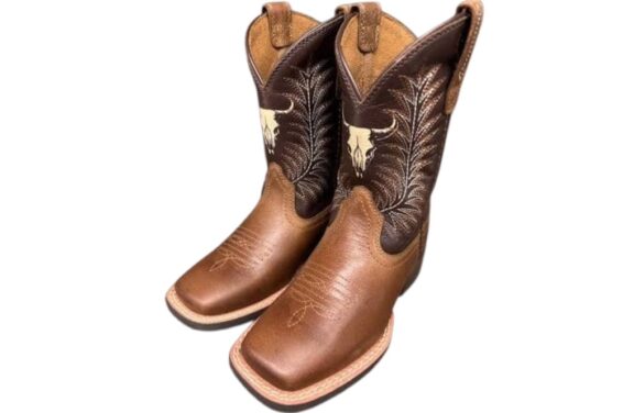 Ariat Youth Stampede Wide Square Toe Western Boot 10063827