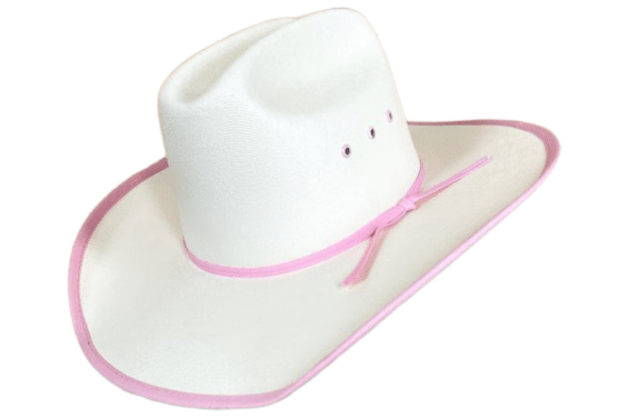 Lone Star Girls Pink Bound Edge Rosamund Straw Hat 8CVKBEP