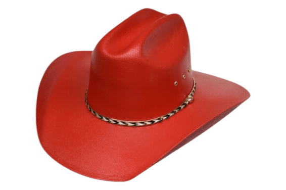 Lone Star Kids Red Billey Straw Hat 9CVKR