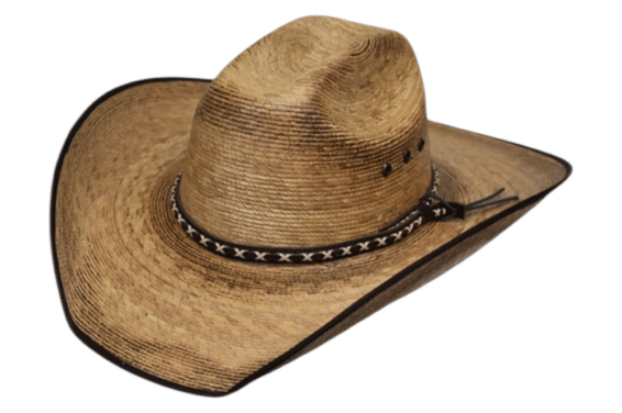 Lone Star Kids Brown BE Hank Jr Palm Straw Hat LSR216K-HANKJR