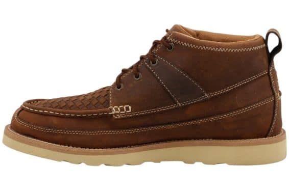 Alternative view of Twisted X Mens 4" Wedge Sole Basketweaved Leather Shoes MCA0032