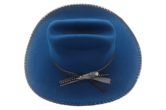 Alternative view of Custom AHM Gunslinger Royal Felt Hat