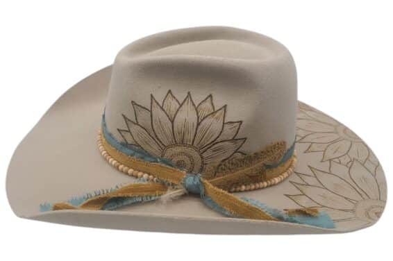 Custom Bailey Conway Sunflower Felt Hat