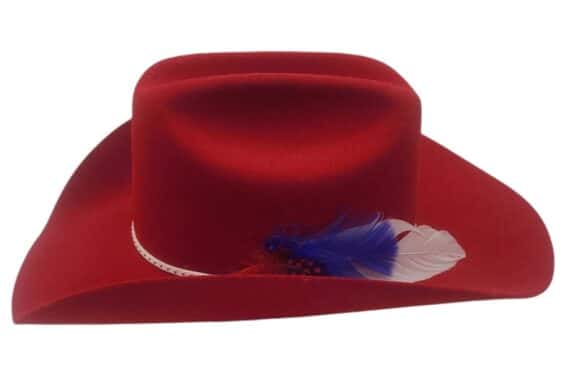 Alternative view of Custom Bailey Lightning Red Felt Hat