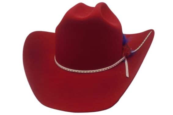 Custom Bailey Lightning Red Felt Hat