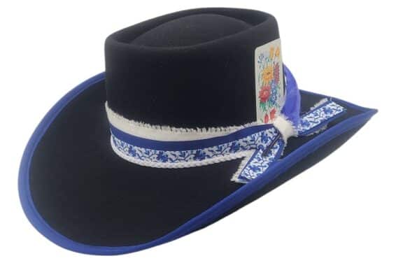 Custom AHM Buckhorn Black Felt Fashion Hat
