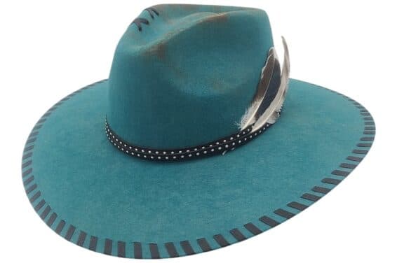 Custom Dallas Hats Feather Crown Felt Hat