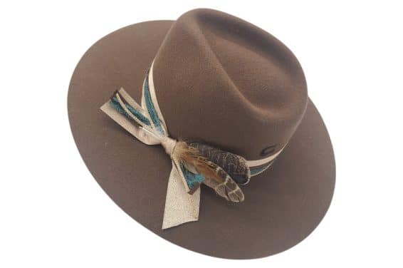 Custom Charlie One Horse Pecan Felt Fashion Hat - Image 4