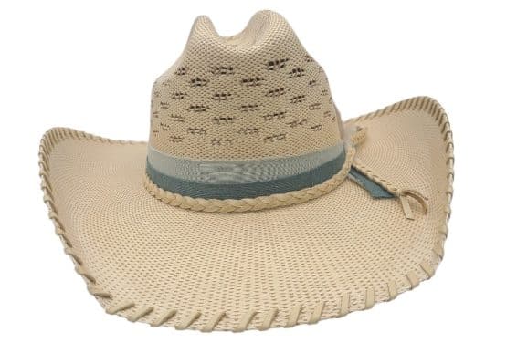 Alternative view of Custom Lone Star Teal Blake Straw Hat