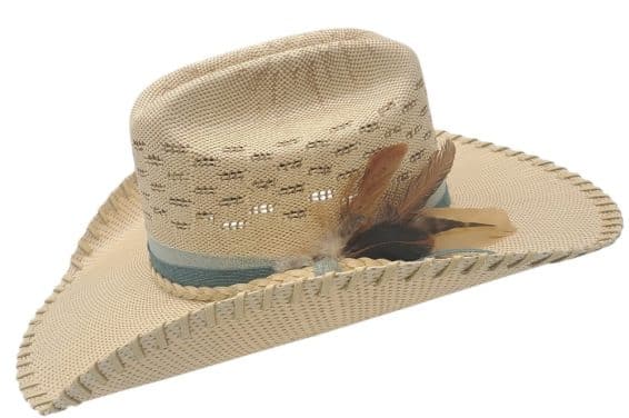 Custom Lone Star Teal Blake Straw Hat