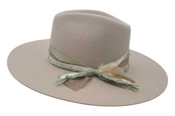 Custom Charlie One Horse Tan Felt Fashion Hat - Image 4